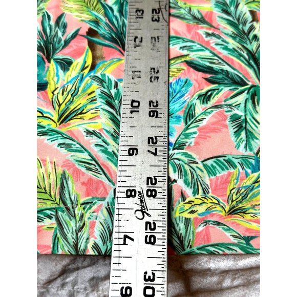 Caribbean Hawaiian Men Tropical Shirt Coral Parrot Palm Trees Button Casual NEW - Picture 7 of 7